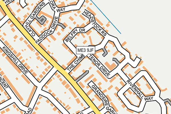 ME3 9JF map - OS OpenMap – Local (Ordnance Survey)