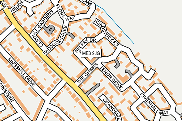 ME3 9JG map - OS OpenMap – Local (Ordnance Survey)