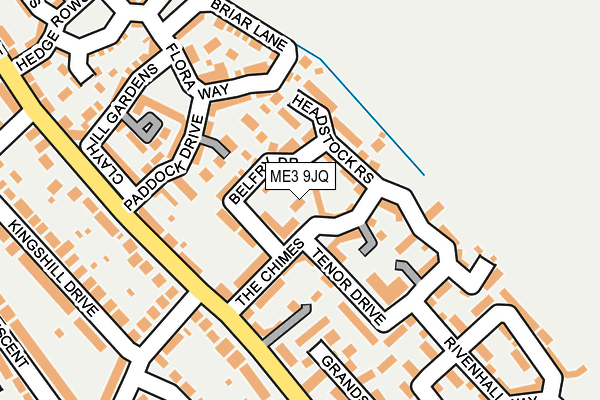 ME3 9JQ map - OS OpenMap – Local (Ordnance Survey)