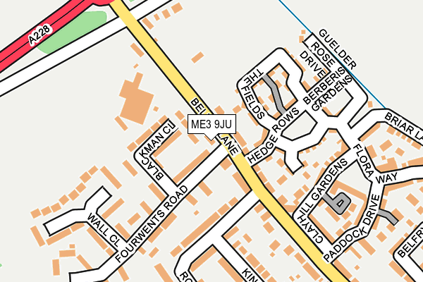 ME3 9JU map - OS OpenMap – Local (Ordnance Survey)
