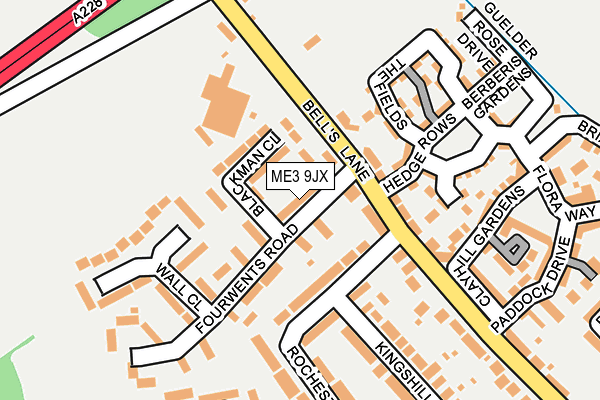 ME3 9JX map - OS OpenMap – Local (Ordnance Survey)
