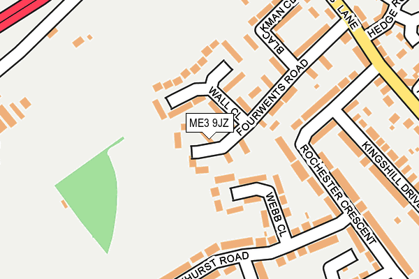 ME3 9JZ map - OS OpenMap – Local (Ordnance Survey)