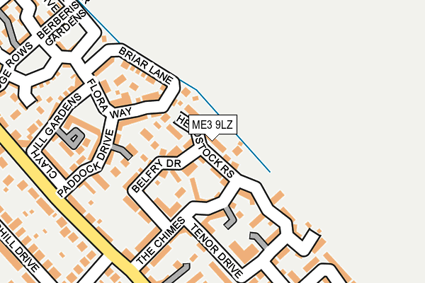 ME3 9LZ map - OS OpenMap – Local (Ordnance Survey)