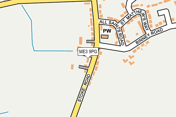 ME3 9PG map - OS OpenMap – Local (Ordnance Survey)