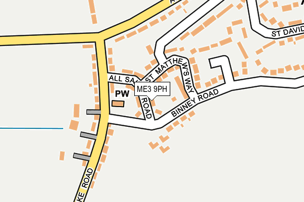 ME3 9PH map - OS OpenMap – Local (Ordnance Survey)