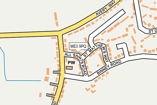 ME3 9PQ map - OS OpenMap – Local (Ordnance Survey)