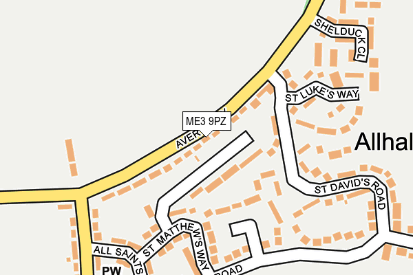 ME3 9PZ map - OS OpenMap – Local (Ordnance Survey)