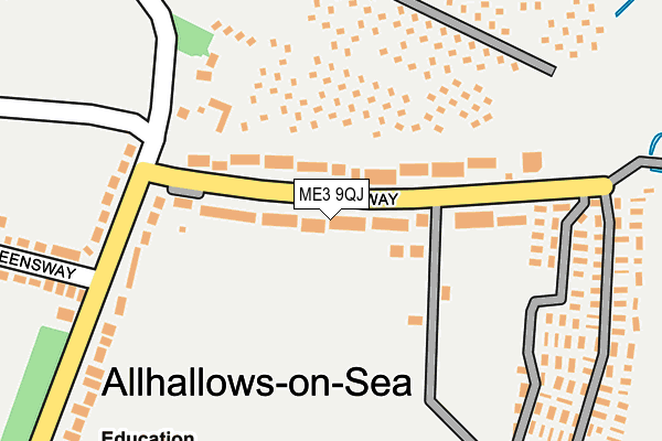 ME3 9QJ map - OS OpenMap – Local (Ordnance Survey)