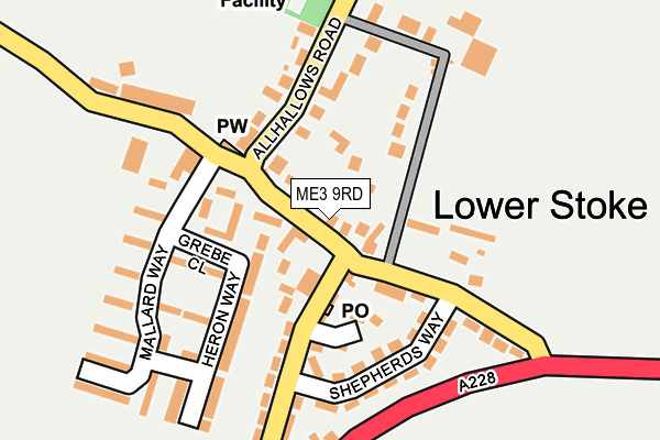 ME3 9RD map - OS OpenMap – Local (Ordnance Survey)