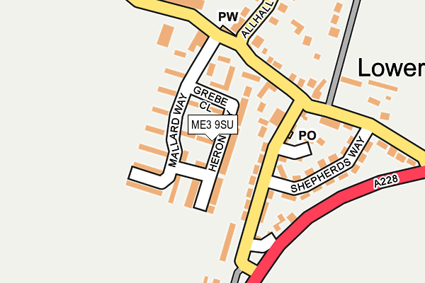 ME3 9SU map - OS OpenMap – Local (Ordnance Survey)