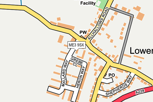 ME3 9SX map - OS OpenMap – Local (Ordnance Survey)