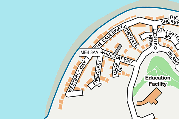 ME4 3AA map - OS OpenMap – Local (Ordnance Survey)