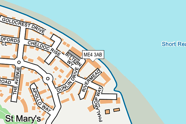 ME4 3AB map - OS OpenMap – Local (Ordnance Survey)