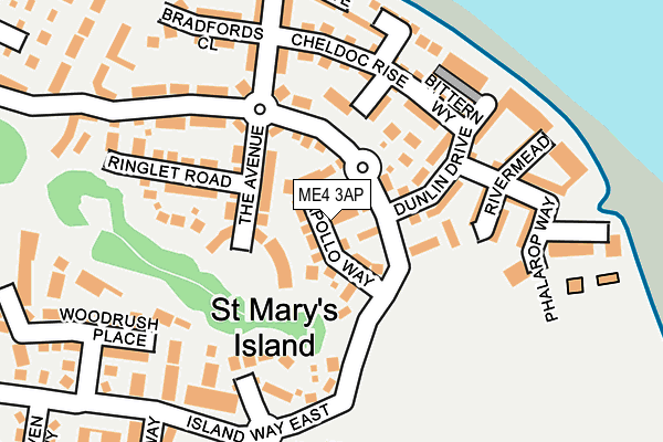 ME4 3AP map - OS OpenMap – Local (Ordnance Survey)