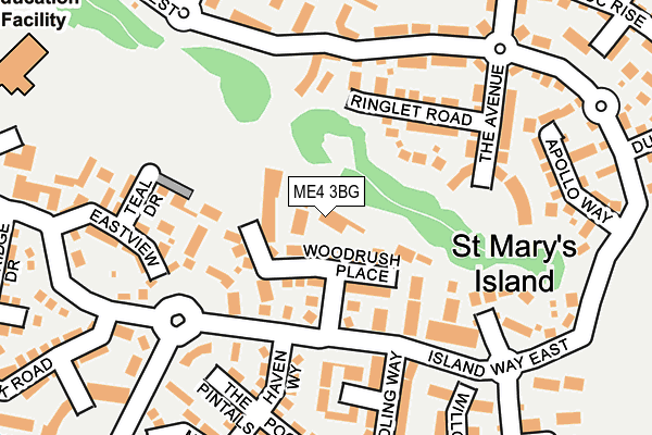 ME4 3BG map - OS OpenMap – Local (Ordnance Survey)
