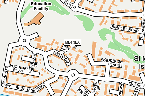 ME4 3EA map - OS OpenMap – Local (Ordnance Survey)