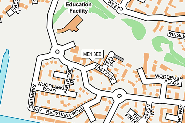 ME4 3EB map - OS OpenMap – Local (Ordnance Survey)