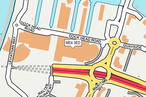 ME4 3ED map - OS OpenMap – Local (Ordnance Survey)