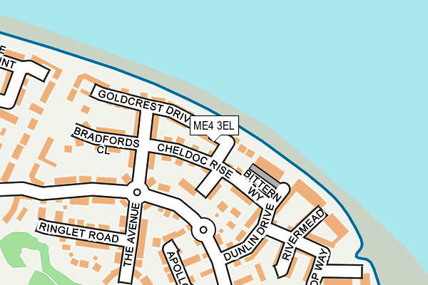 ME4 3EL map - OS OpenMap – Local (Ordnance Survey)