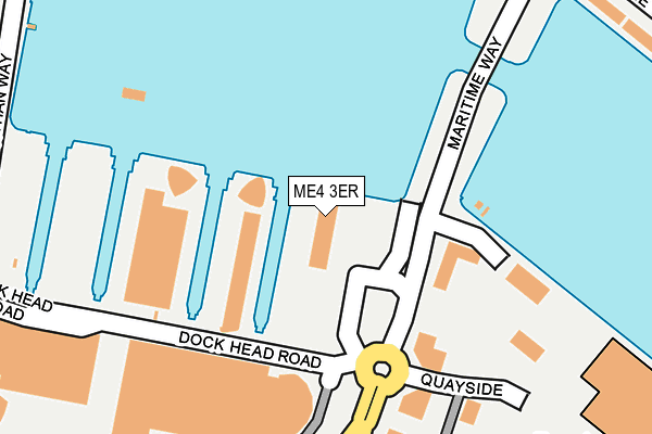 ME4 3ER map - OS OpenMap – Local (Ordnance Survey)