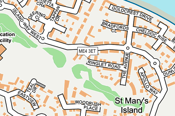 ME4 3ET map - OS OpenMap – Local (Ordnance Survey)