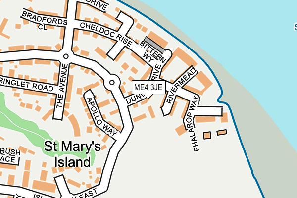 ME4 3JE map - OS OpenMap – Local (Ordnance Survey)