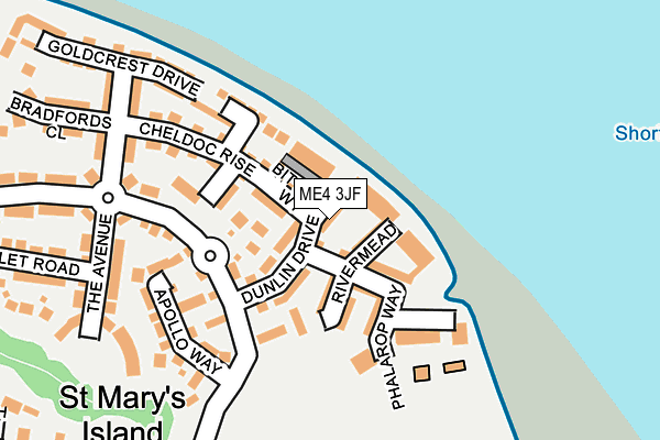 ME4 3JF map - OS OpenMap – Local (Ordnance Survey)