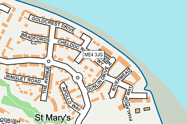 ME4 3JG map - OS OpenMap – Local (Ordnance Survey)