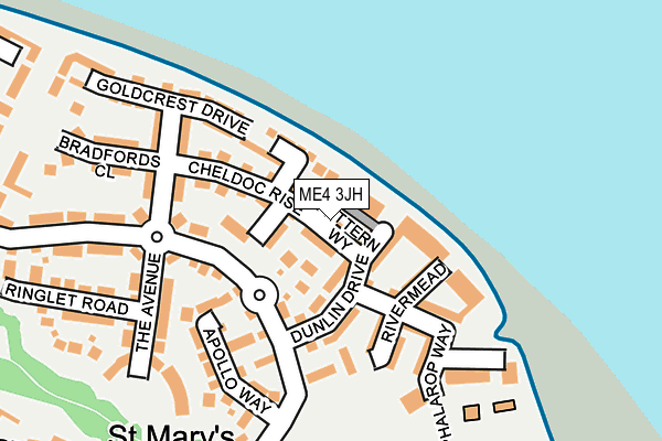 ME4 3JH map - OS OpenMap – Local (Ordnance Survey)