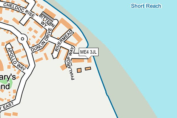 ME4 3JL map - OS OpenMap – Local (Ordnance Survey)