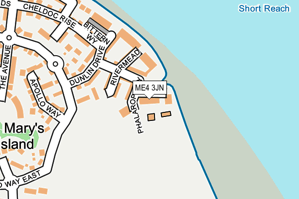 ME4 3JN map - OS OpenMap – Local (Ordnance Survey)