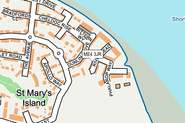 ME4 3JR map - OS OpenMap – Local (Ordnance Survey)