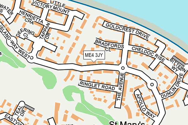 ME4 3JY map - OS OpenMap – Local (Ordnance Survey)