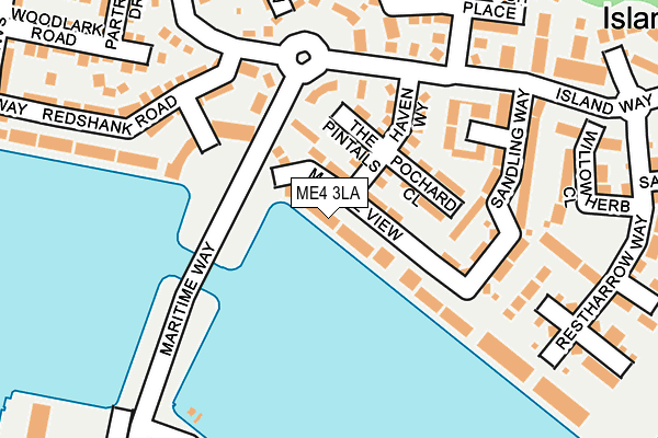ME4 3LA map - OS OpenMap – Local (Ordnance Survey)