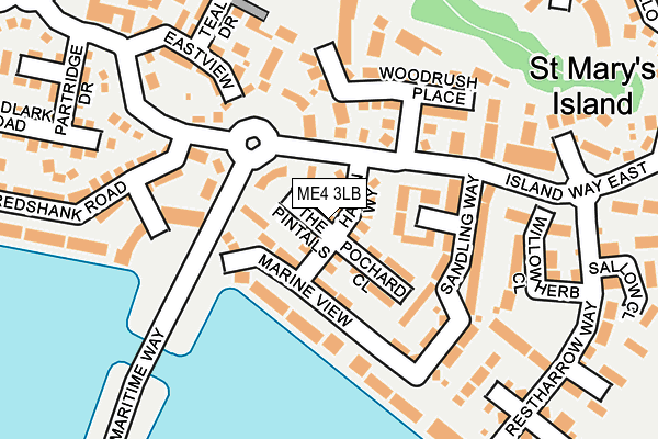 ME4 3LB map - OS OpenMap – Local (Ordnance Survey)