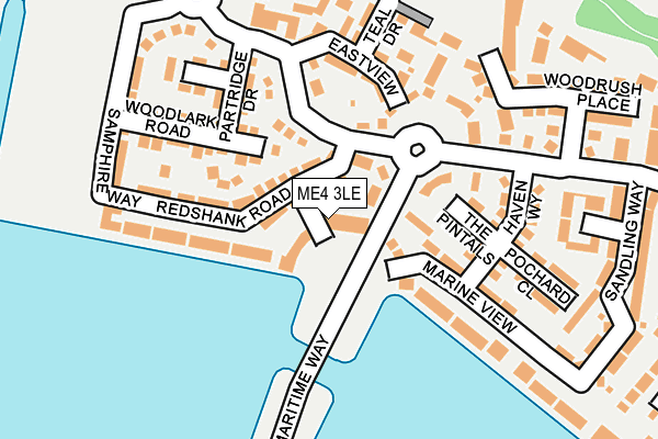 ME4 3LE map - OS OpenMap – Local (Ordnance Survey)