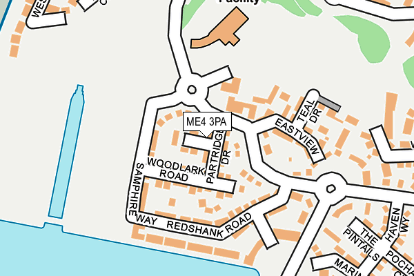 ME4 3PA map - OS OpenMap – Local (Ordnance Survey)