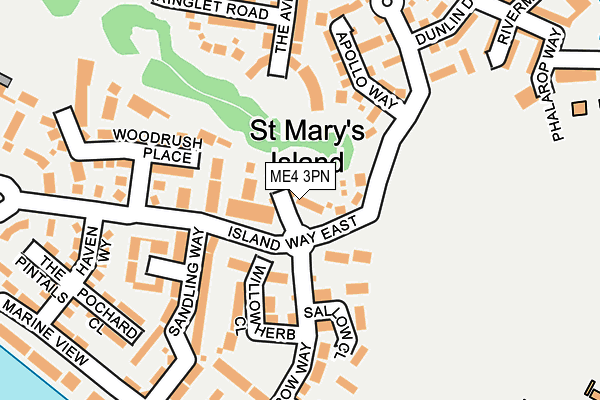 ME4 3PN map - OS OpenMap – Local (Ordnance Survey)