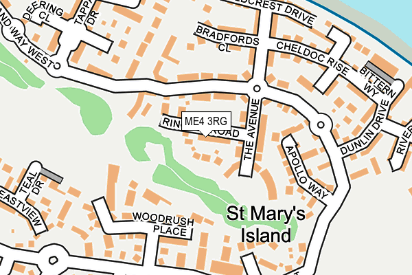 ME4 3RG map - OS OpenMap – Local (Ordnance Survey)