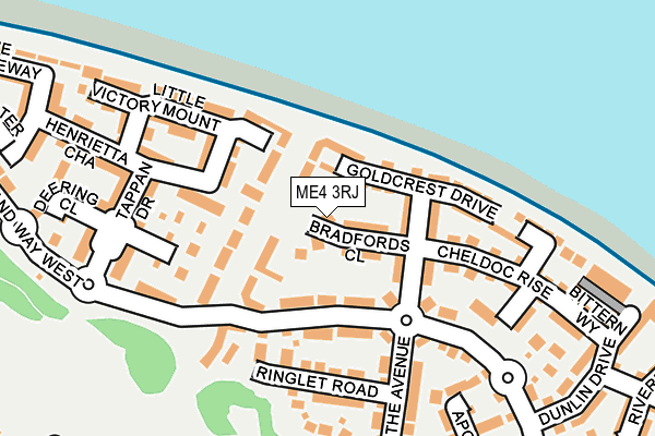 ME4 3RJ map - OS OpenMap – Local (Ordnance Survey)