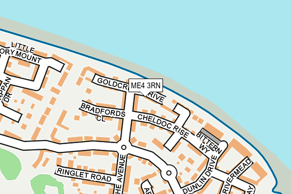 ME4 3RN map - OS OpenMap – Local (Ordnance Survey)