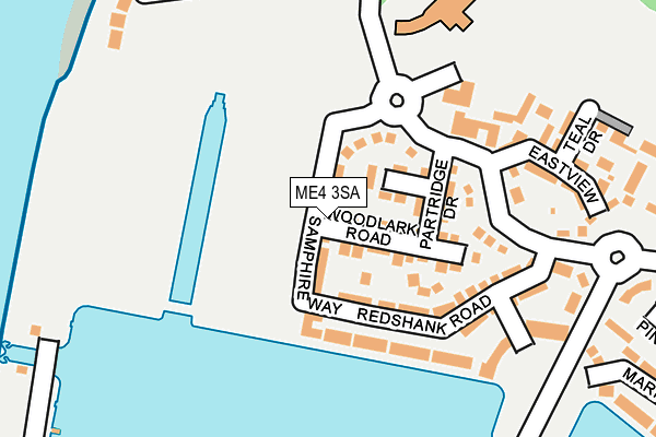 ME4 3SA map - OS OpenMap – Local (Ordnance Survey)