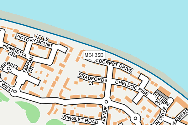 ME4 3SD map - OS OpenMap – Local (Ordnance Survey)
