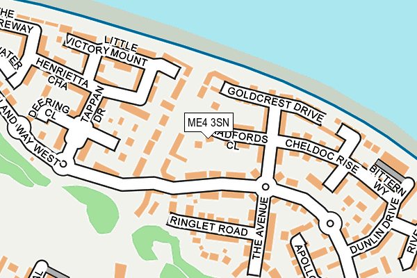 ME4 3SN map - OS OpenMap – Local (Ordnance Survey)