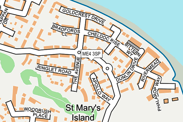 ME4 3SP map - OS OpenMap – Local (Ordnance Survey)