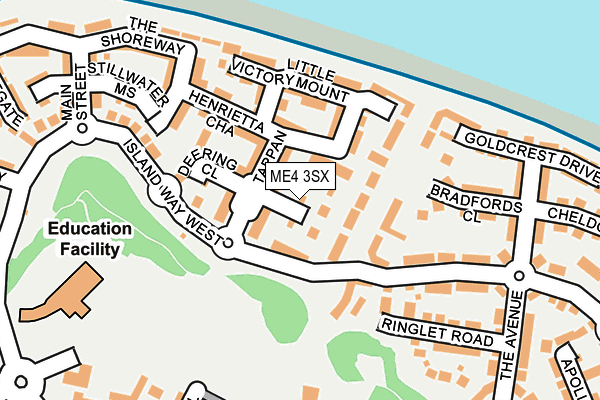 ME4 3SX map - OS OpenMap – Local (Ordnance Survey)