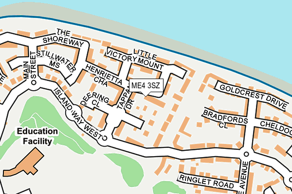 ME4 3SZ map - OS OpenMap – Local (Ordnance Survey)