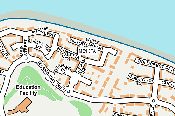 ME4 3TA map - OS OpenMap – Local (Ordnance Survey)