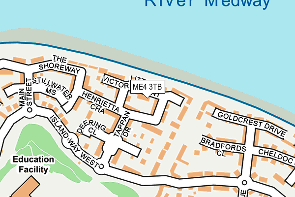 ME4 3TB map - OS OpenMap – Local (Ordnance Survey)