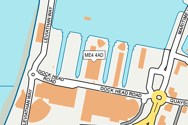 ME4 4AD map - OS OpenMap – Local (Ordnance Survey)